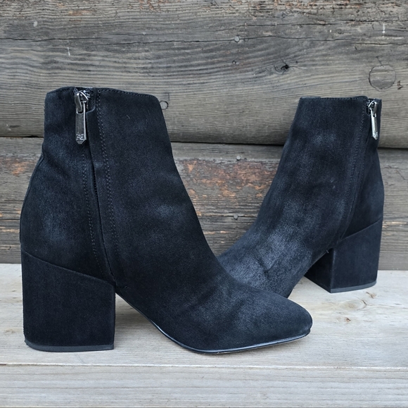 Sam Edelman Taye Chic Versatile Sleek, Black Suede, Comfy Block Heel 6M - Picture 4 of 14